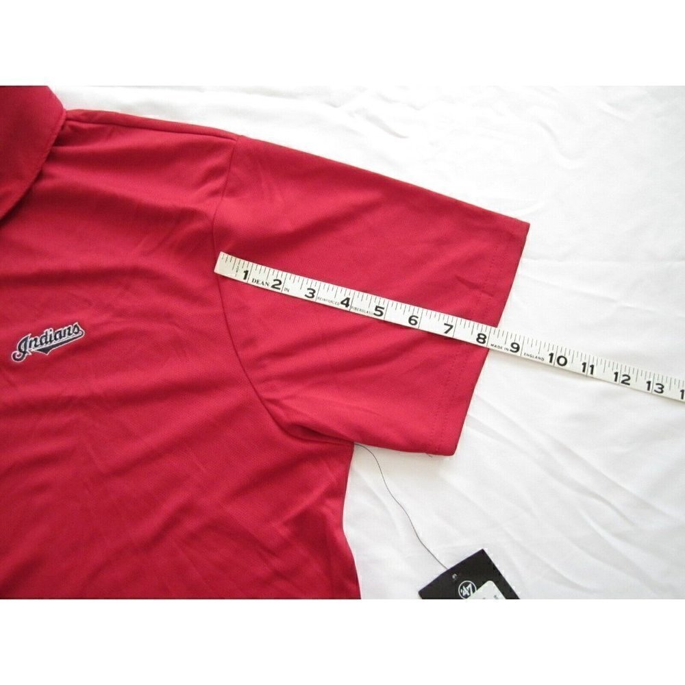 New W/ Defect 47 Ace Cleveland Indians Discontinued Logo Polo Shirt Sz XL - Picture 5 of 9